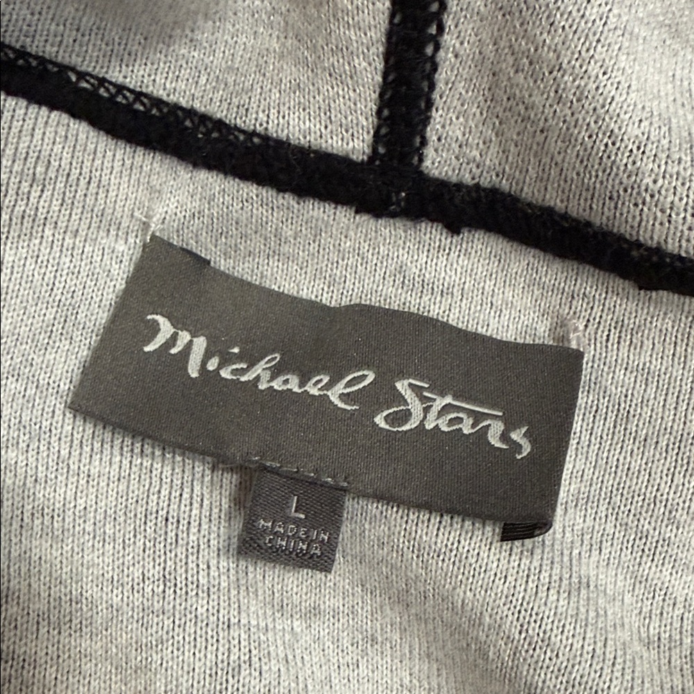 Michael Stars Black Open‎ Front Silk Blend Cardigan Women’s Size Large - Picture 5 of 7